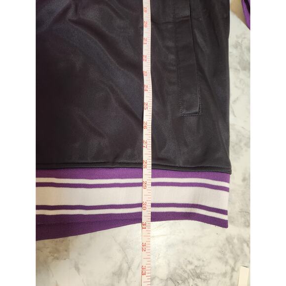 Zipway Men's Black Purple Long Sleeve‎ Full Zip LA Lakers Track Jacket Size 5X - Picture 6 of 6